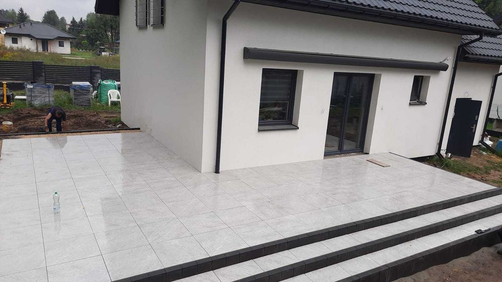 Kostka Brukowa Układanie Gwarancja Tarasy Podjazdy Niwelacja Chodniki