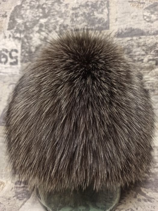 Шапка натуральная чернобурка