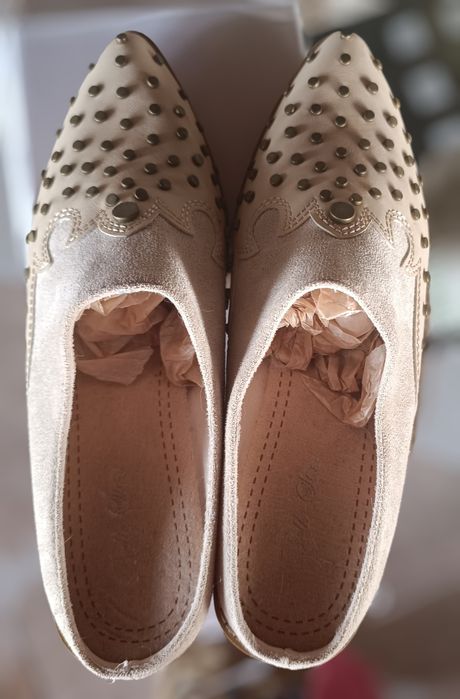 Mules n 39 Bege/camel, NOVAS, nunca usadas,  sem caixa.