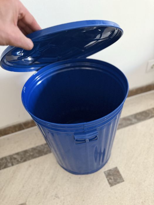 Cesto de lixo / roupa suja em metal da Habitat - VINTAGE