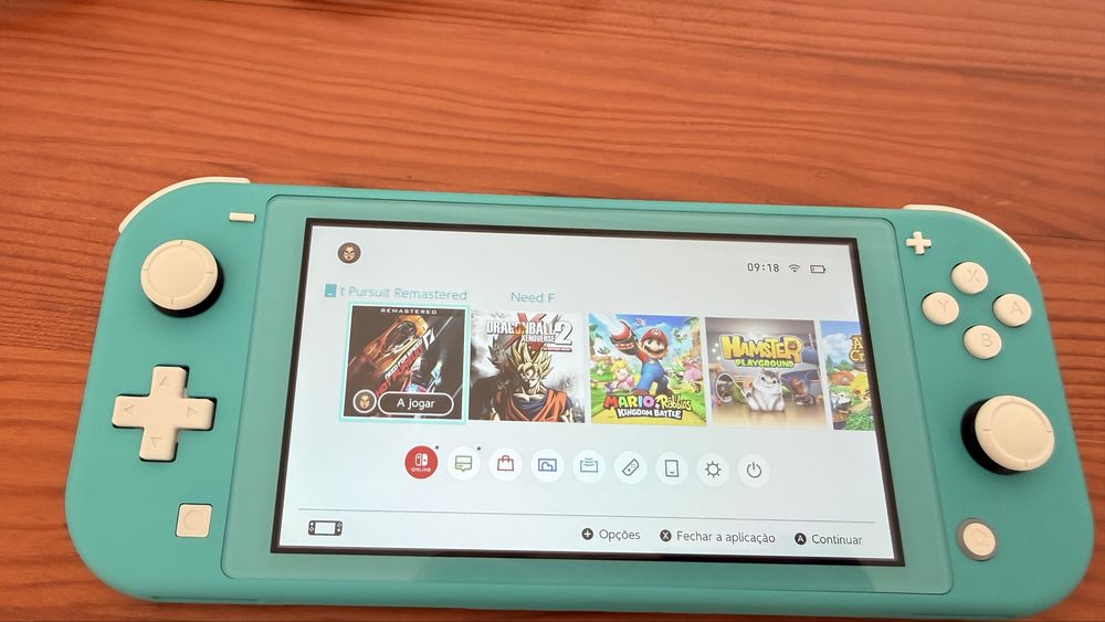 Nintendo switch lite azul turquesa