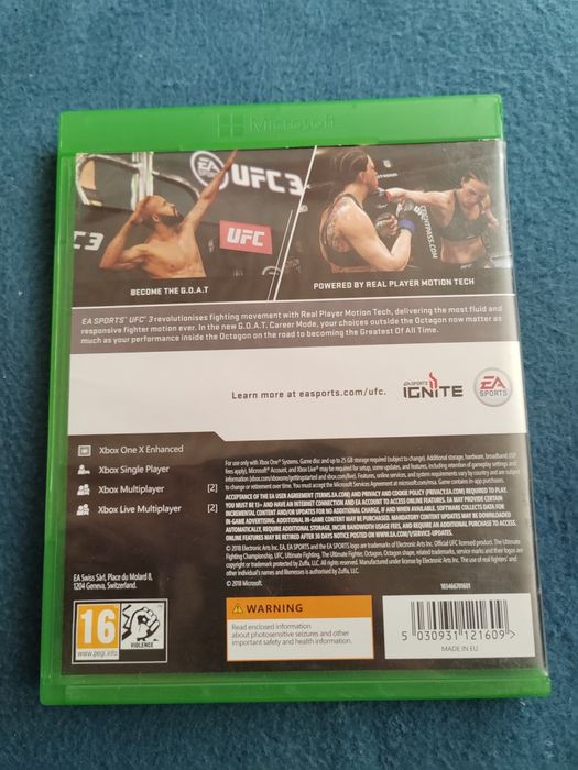 Ufc 3 xbox one s x series Polska wersja
