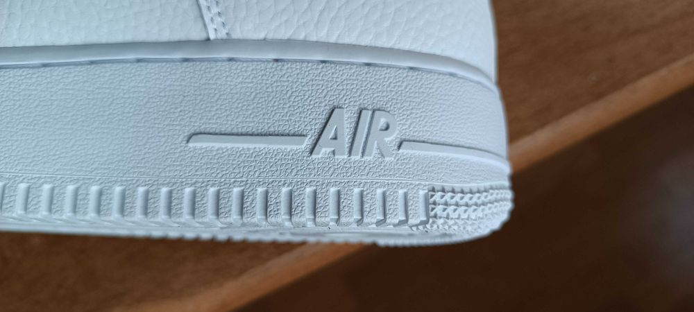 r. 43 Nike Air Force 1 Low '07 White Black Pebbled Leather CT2302,-100