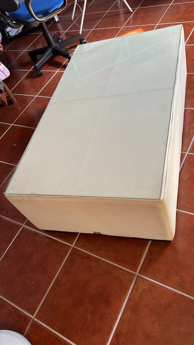 Mesa com tampo vidro