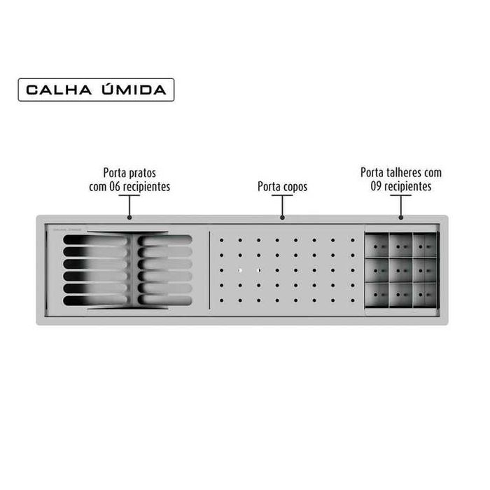 Cubas e Escorredores embutidos em Aço inox