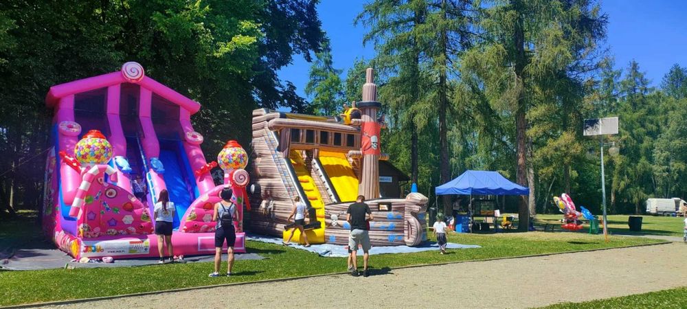 Wynajem dmuchańca tor przeszkód karuzela piana party wata popcorn