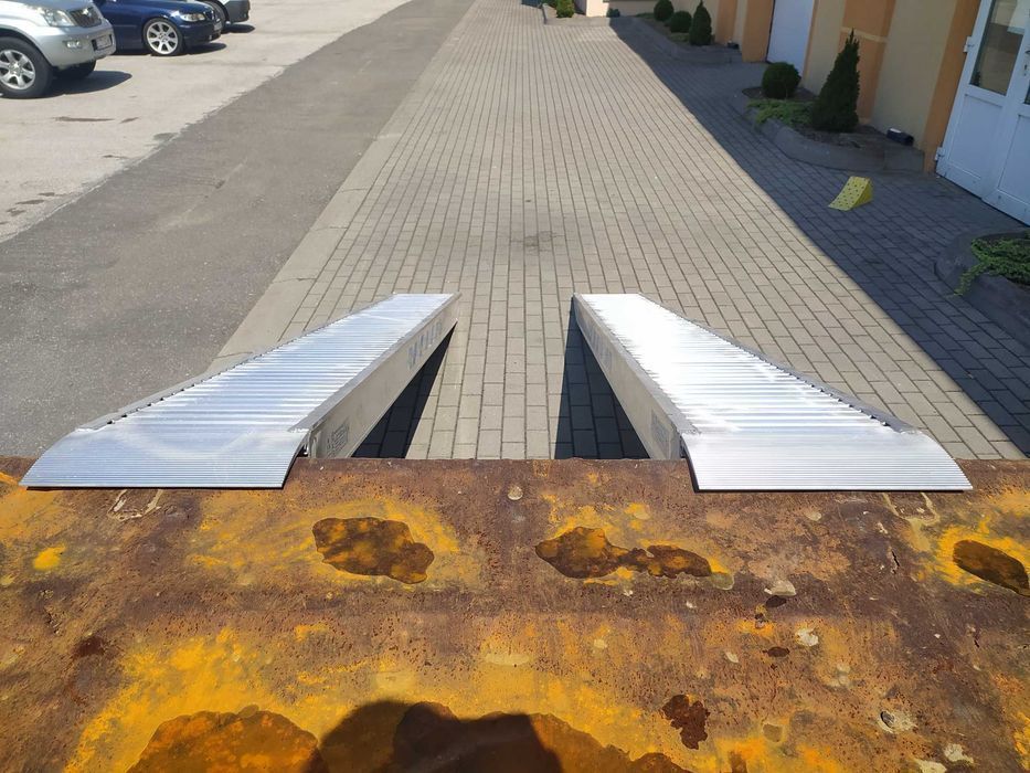 Najazdy aluminiowe do załadunku, duży wybór 2,5m-4,5m do 13t