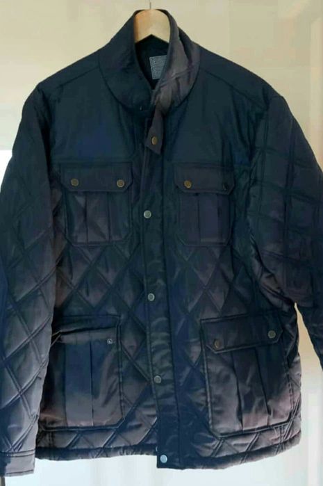 Kurtka męska granatowa pikowana przejściowa  jak nowa r real XL