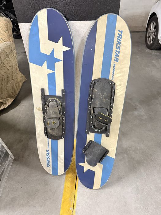 Snowblades / mini skis Trikstar com fixações