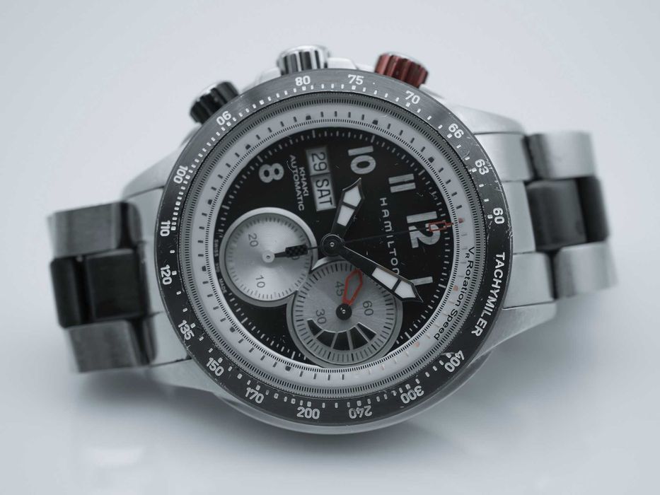 Relógio Hamilton Khaki Tachymiler ETA 7750