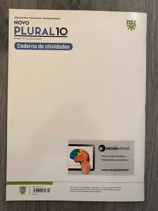 Caderno de atividades de Português 10º ano (Plural 10)
