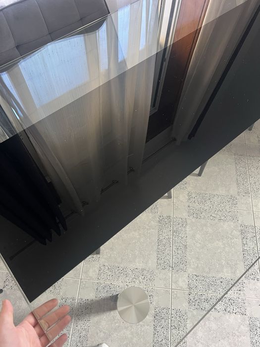 Mesa jantar em vidro