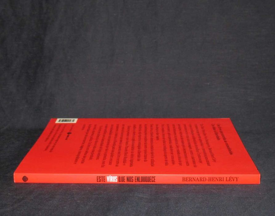 Livro Este Vírus que nos enlouquece Bernard Henri Lévy