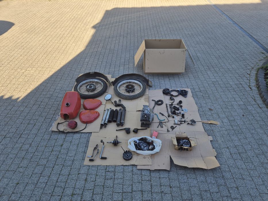 Części Simson S50 S51 S53 S70 SR50 Silnik cylinder skrzynia wał koła błotniki zbiornik paliwa pokrywy boczne