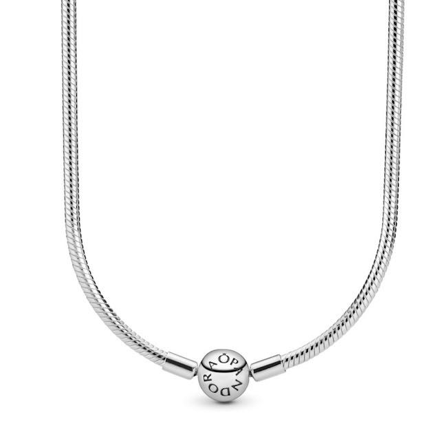 Colar Tradicional Malha Snake Pandora em Prata de Lei S925 !!Novo!!