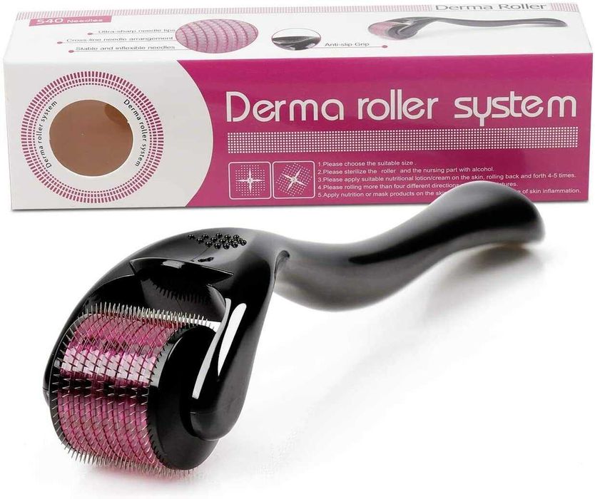 Дермаролер Derma Roller 540 голок — мікронідлінг, мезоролер 0,25–2 мм