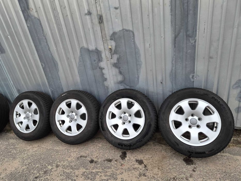 Felgi aluminiowe koła opony zimowe Audi A4 B6 B5 A6 C5 5X112 15" kpl