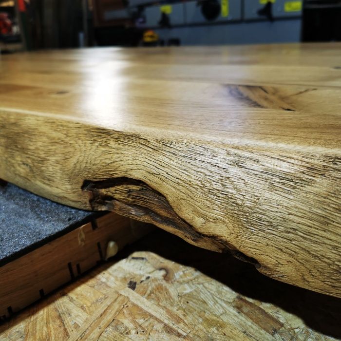 blat Dębowy 180x90x6 rustykalny