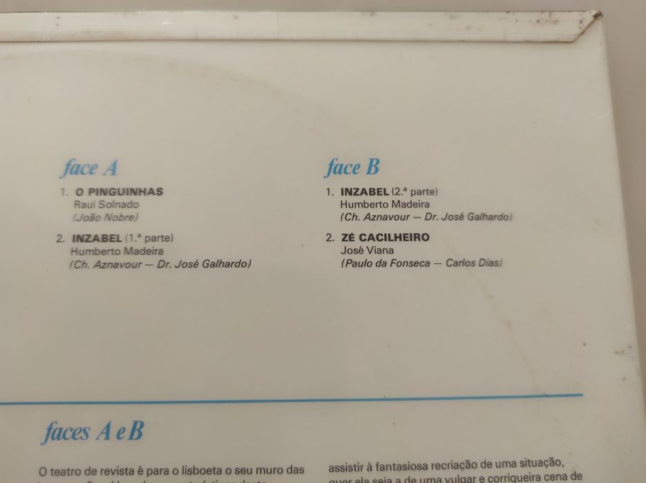 Disco Vinil Raul Solnado, José Viana, Humberto Madeira