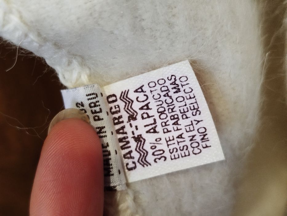 Szalik z Alpaca Camargo Biały