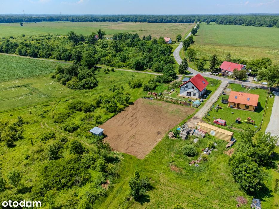 Lenartowice- 1143 m2- WZ na dom jednorodzinny, 27 km do Wrocławia, PKP