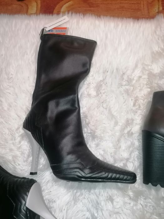 buty botki  trzewiki   36 37,5  czarne + kratke + brąż 3pary !
