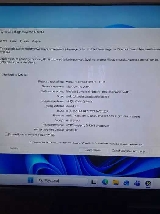Mini komputer Intel Nuc