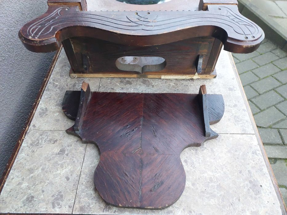 S018 Skrzynia skrzynka obudowa zegara secesja