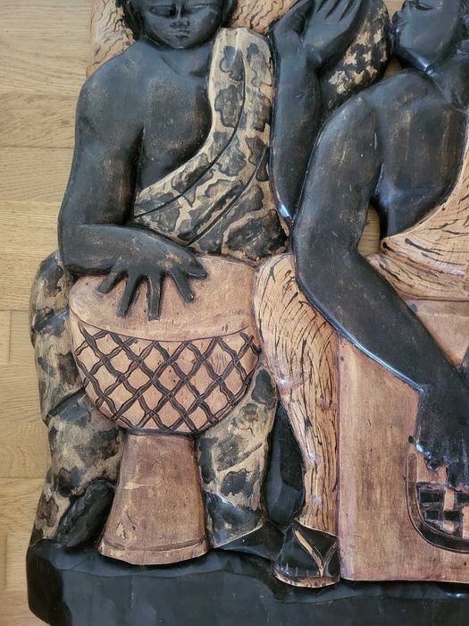 Estatueta africana de parede