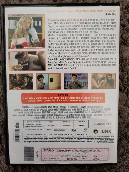 DVD A namorada do meu melhor amigo.