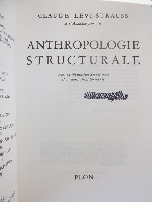 Livros Claude Lévi-Strauss - Antropologia