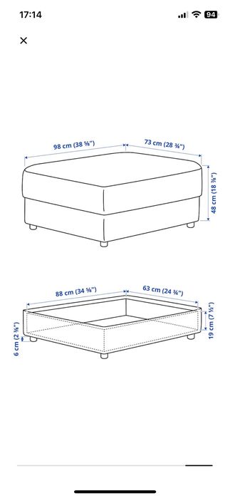 Repousa pés VIMLE IKEA