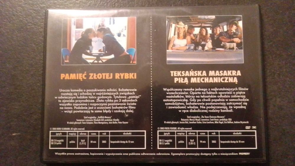 Teksańska masakra piłą mechaniczną horror 2003 + 2 DVD
