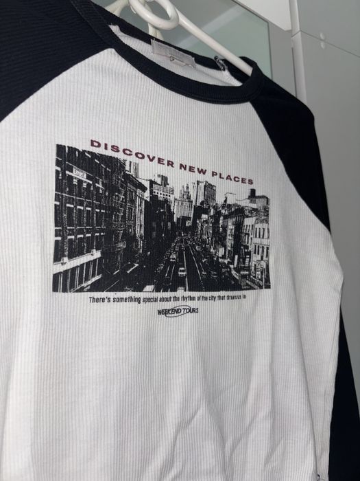 koszulka z dlugim rekawem long sleeve pull&bear S