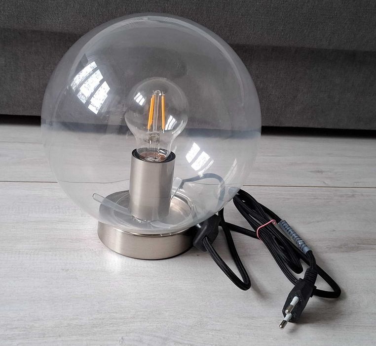 Szklana lampa indriustrialna Aurosens
