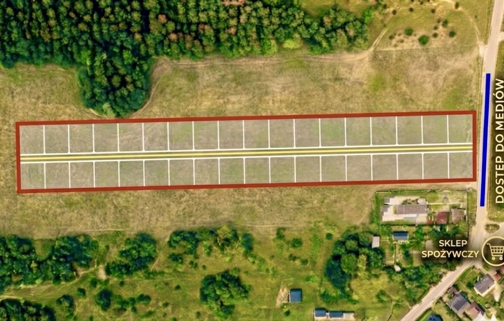 Działki premium przy jeziorze Piaseczno - 950m do plaży!