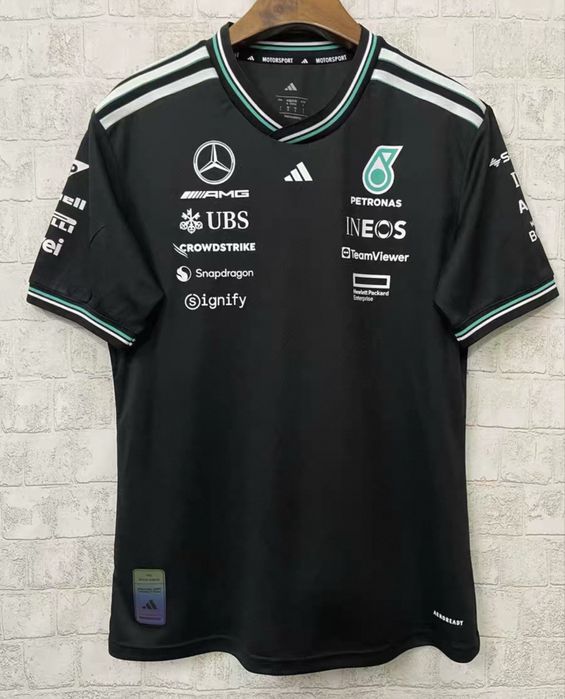 Mercedes/ Petronas F1 2025 t-shirt manga curta ou comprida