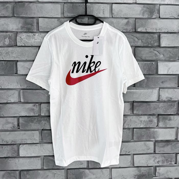 Koszulka t-shirt nike swoosh logo tee central biala white air drill