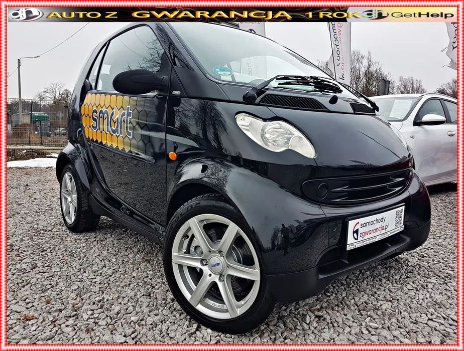 Smart Fortwo Piękny SMART 700 benz 50KM przeb 126tyś 100%BEZWYPADEK 1ROK GWARANCJI!
