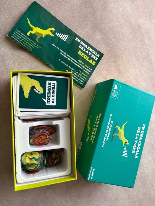 En una escala de 1 a T-rex Jogo Tabuleiro