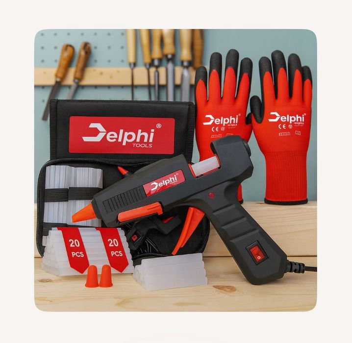 Pistolet Do Kleju Na Gorąco Do Klejenia 100w 60x Wkłady 7mm Mocny