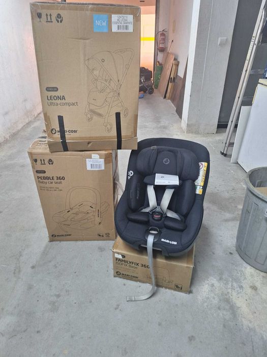 Trio da maxi cosi 360⁰ +cadeira auto pearl 360⁰