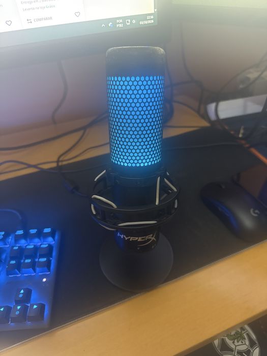 Microfone Hyperx gaming quadcast