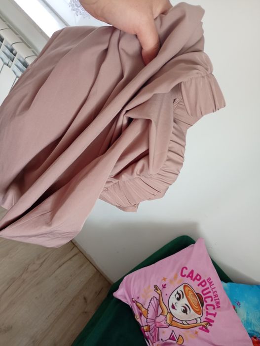 Nowe spodnie damskie szerokie 4xl brudny róż
