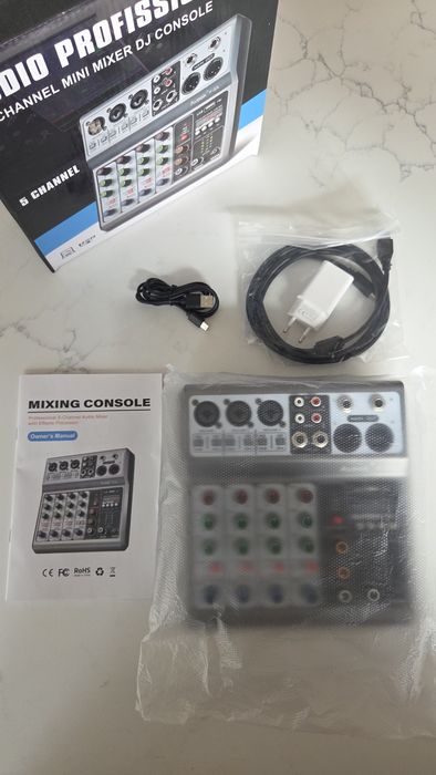 Mesa de mistura 5 canais