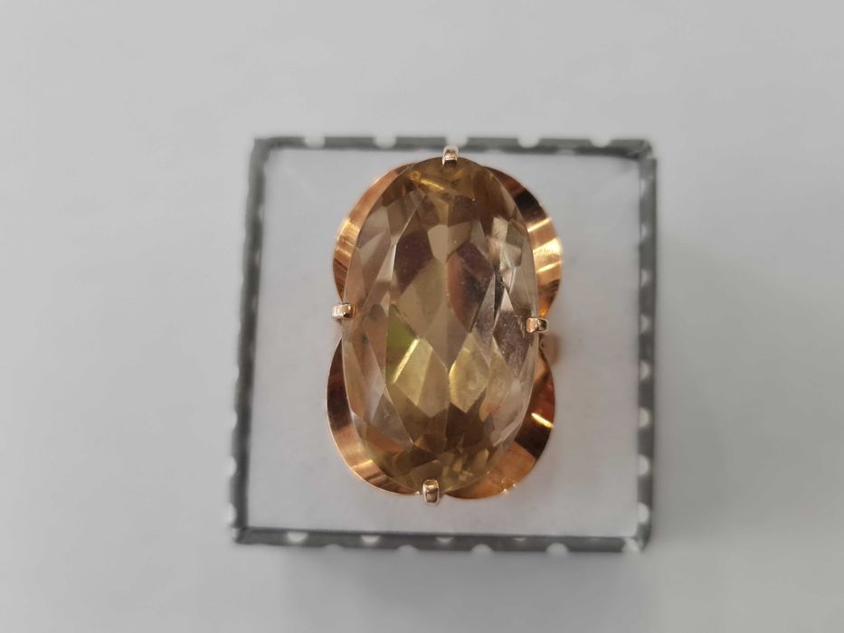 XX wiek! Złoty pierścionek/ 585/ 14.80 gram/ R16/ Oliwin