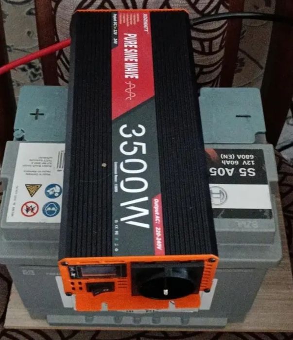 Инвертор 12/220. З500 W. Преобразователь. Чистый синус.