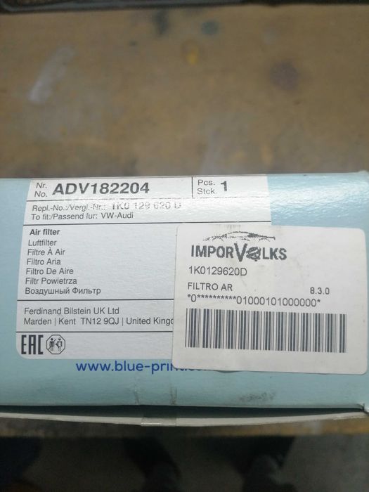 Filtro de Ar Passat TDI de 2009