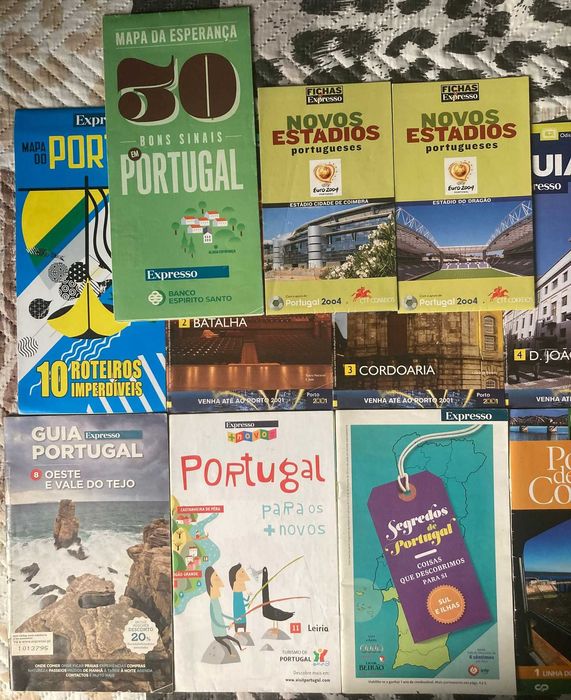 Conjunto de 15 Guias e Mapas Expresso Variados