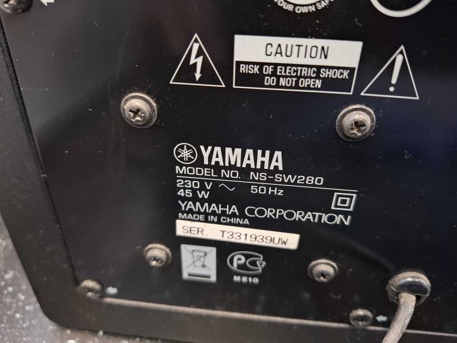 Sistema Yamaha 5.1 – RX-V465 + Subwoofer NS-SW280 + 5 Colunas NS-B280